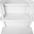 Aqua Select Anti-Slip in-Pool Steps, White, for Above Ground Swimming Pools, Can Mount to Decks 48" to 54" H