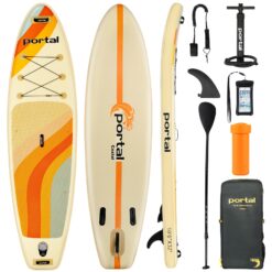 PORTAL SUP Inflatable Paddle Board for Adults 10'6'' Stand Up Paddleboard,Non-Slip Deck Blow up Paddle Boards