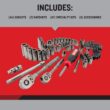 CRAFTSMAN OVERDRIVE 99-Piece Gunmetal Chrome Mechanics Tool Set, Standard SAE/Metric Socket Set, with Hard Case (CMMT99099) CRAFTSMAN OVERDRIVE 99-Piece Gunmetal Chrome Mechanics Tool Set, Standard SAE/Metric Socket Set, with Hard Case (CMMT99099)
