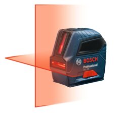 Bosch GLL 55 Cross-Line Laser, 50 ft, +/-1/8 in at 33 ft Accuracy, 2-Line