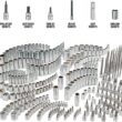 Craftsman 1/4 & 3/8 & 1/2 in. drive SAE 6 and 12 Point Socket Set 299 pc Craftsman 1/4 & 3/8 & 1/2 in. drive SAE 6 and 12 Point Socket Set 299 pc