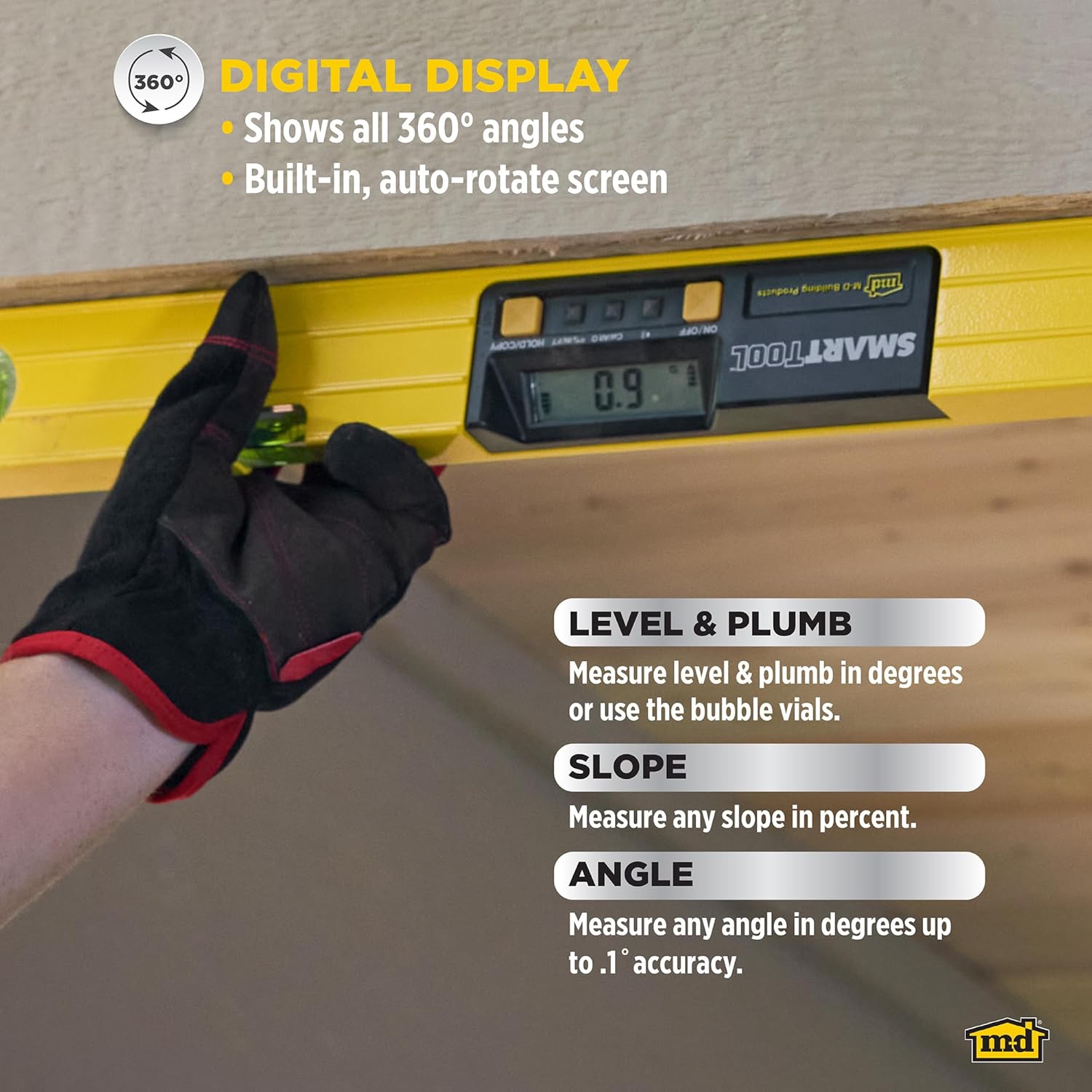 M-D 92288 Digital Level, 24 in L, Aluminum M-D 92288 Digital Level, 24 in L, Aluminum - Image 5