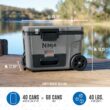 Ninja FrostVault 45 qt Wheeled Cooler, Light Grey