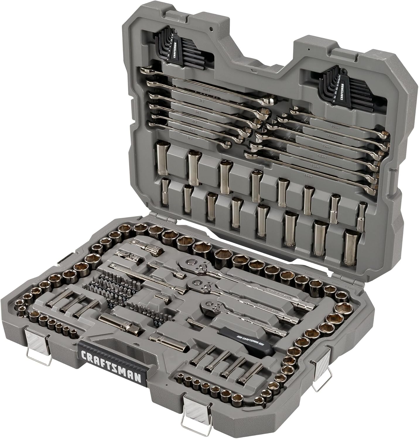 Craftsman OVERDRIVE 1/4 & 3/8 & 1/2 in. drive Metric/SAE 6 Point Mechanic's Tool Set 154 pc Craftsman OVERDRIVE 1/4 & 3/8 & 1/2 in. drive Metric/SAE 6 Point Mechanic's Tool Set 154 pc - Image 6