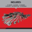 Craftsman OVERDRIVE 1/4 & 3/8 & 1/2 in. drive Metric/SAE 6 Point Mechanic's Tool Set 154 pc Craftsman OVERDRIVE 1/4 & 3/8 & 1/2 in. drive Metric/SAE 6 Point Mechanic's Tool Set 154 pc