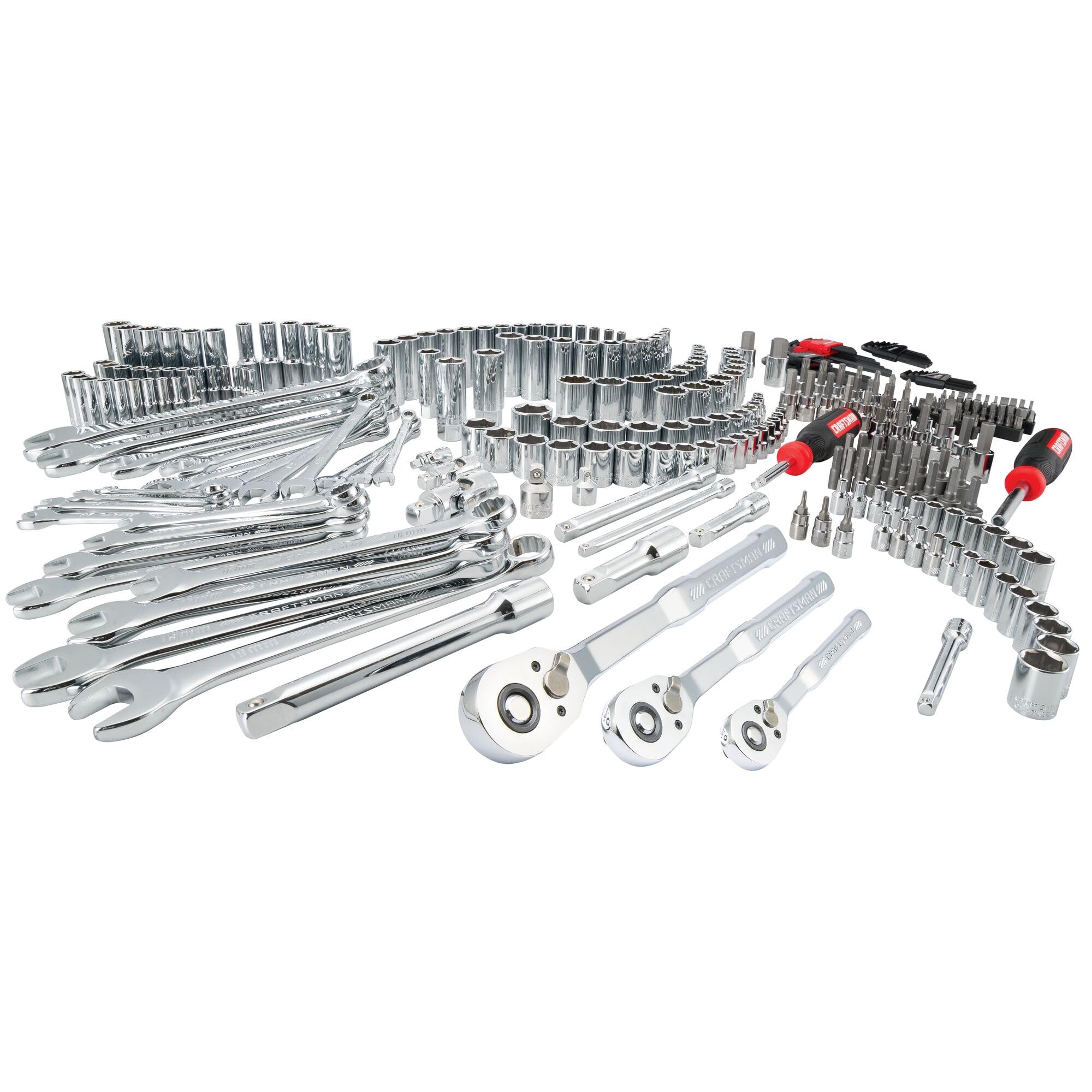 CRAFTSMAN 308 Piece Mechanics Tool Set, Socket and Wrench Set (CMMT45939) CRAFTSMAN 308 Piece Mechanics Tool Set, Socket and Wrench Set (CMMT45939)
