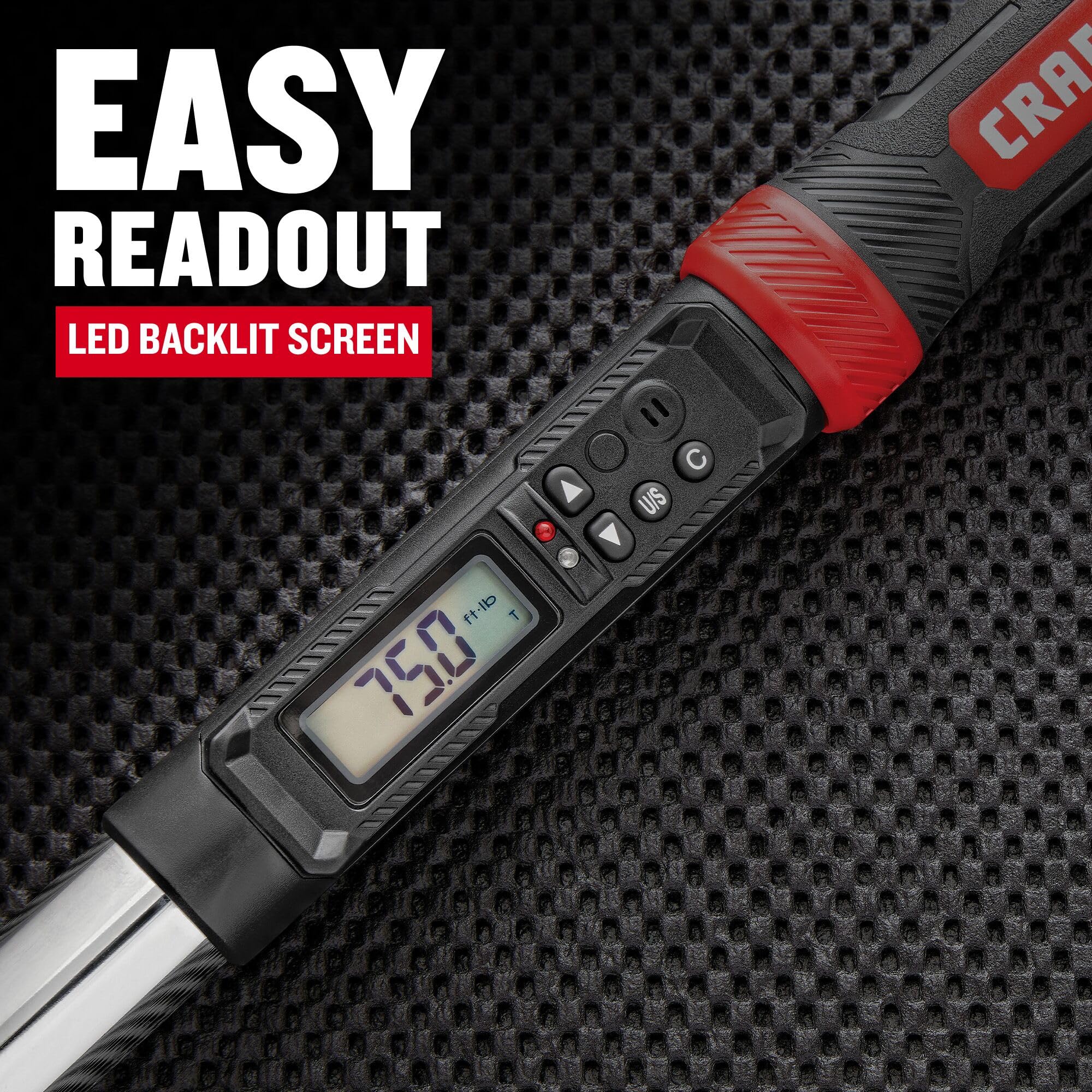 CRAFTSMAN Digital Torque Wrench, SAE, 1/2-Inch, 50-250 FT-LB, (CMMT99436) CRAFTSMAN Digital Torque Wrench, SAE, 1/2-Inch, 50-250 FT-LB, (CMMT99436) - Image 5