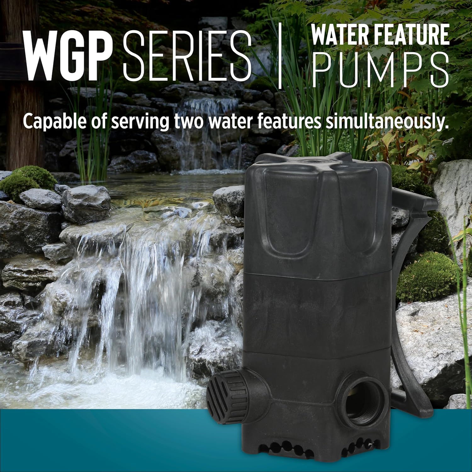 Little Giant WGP-95-PW 115 Volt, 4280 GPH Dual Discharge Direct Drive Submersible Waterfall and Pond Pump, Black, 566407 Little Giant WGP-95-PW 115 Volt, 4280 GPH Dual Discharge Direct Drive Submersible Waterfall and Pond Pump, Black, 566407 - Image 5