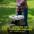 Sun Joe CJ603E Silent Electric Wood Chipper + Shredder W/ Collection Bag | 1.7-inch Cutting Diameter | 15-Amp