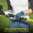 Sun Joe TJW24C 24-Volt* Cordless Telescoping Weeder + Cultivator Kit | W/ 2.0-Ah Battery + Charger