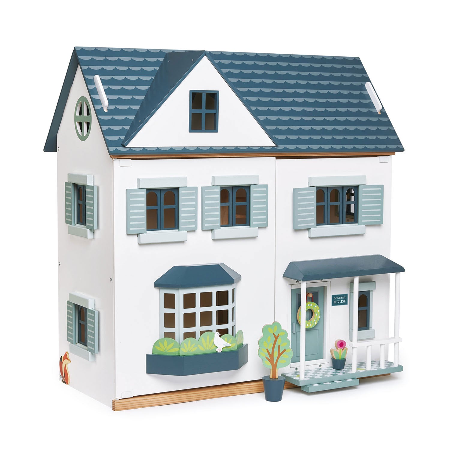 Tender Leaf Toys - Dovetail House - Large Luxury 27.36" Tall 3 Story Doll House with 6 Rooms Tender Leaf Toys - Dovetail House - Large Luxury 27.36" Tall 3 Story Doll House with 6 Rooms