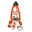 Tender Leaf Toys - Cosmic Rocket Set - 11 Pcs Wooden Rocket and Outer Space Themed Playset for Kids