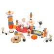 Tender Leaf Toys - Life on Mars Playset - S.T.E.M. Toy - 16 Pc Wooden Outer Space Themed Playset