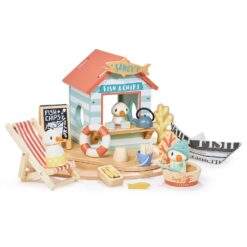 Tender Leaf Toys - Sandy’s Beach Hut - Wooden Toy Seagull Family