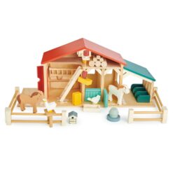 Tender Leaf Toys - Tender Leaf Farm - Realistic Colorful Wooden Farmhouse Toy Set