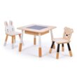Tender Leaf Toys - Forest Table and Chairs Collections - Adorable Kids Size Art Play Game Table and Chairs