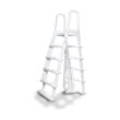Poolzilla Pool Step Ladder for Above Ground Pools - A-Frame Flip Up Ladder w/Non Skid Platform - for 48’’ to 54’’ in. Above Ground Pools