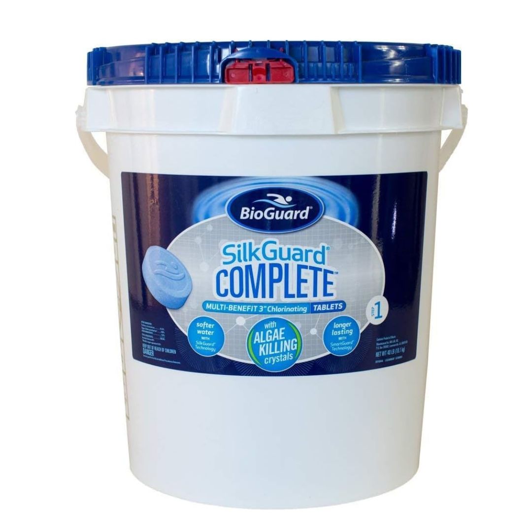 BioGuard SilkGuard Complete 3 Inch Chlorinating Tablets (40 lb) BioGuard SilkGuard Complete 3 Inch Chlorinating Tablets (40 lb)