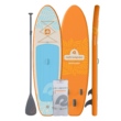 Retrospec Weekender Inflatable Stand Up Paddle Board Includes Paddle, Pump, and Accessories 10’6” Lightweight iSUP, Creamsicle