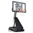 Basketball Hoop Outdoor 48Inch Impact Backboard, 5.3-10FT Height Adjustable Basketball Hoop Goal System with Portable Wheels for Adults