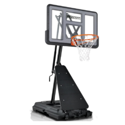 Basketball Hoop Outdoor 48Inch Impact Backboard, 5.3-10FT Height Adjustable Basketball Hoop Goal System with Portable Wheels for Adults