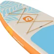 Retrospec Weekender Inflatable Stand Up Paddle Board Includes Paddle, Pump, and Accessories 10’6” Lightweight iSUP, Creamsicle