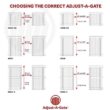 Adjust-A-Gate 36-60 in. W x 60 in. H Steel Gate Frame Kit, Original Standard Width Full Frame Gate Kit