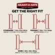 Adjust-a-Gate 60-96 in. W x 34 in. H Steel Gate Frame Kit, Original Wide Width Full Frame Gate Kit