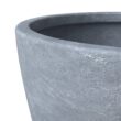 Leisuremod Dahlia Modern 21.5 in. Aged Concrete Fiberstone and Clay Tapered Round Planter for Indoor and Outdoor