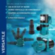Alpine Corporation 5600 GPH Vortex Energy-Saving Pump for Ponds, Fountains, Waterfalls, and Water Circulation