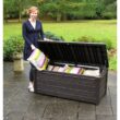 Keter Brightwood 120 Gal. Resin Large Deck Box for Outdoor Patio Garden Furniture, Cushion Storage, Pool Accessories, Grey Keter Brightwood 120 Gal. Resin Large Deck Box for Outdoor Patio Garden Furniture, Cushion Storage, Pool Accessories, Grey