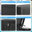 EasyUp 180 Gal. Black Resin Outdoor Storage Deck Box