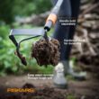 Fiskars 3-Piece Quikfit Leaf Rake and Cultivator Attachments Garden Tool Set