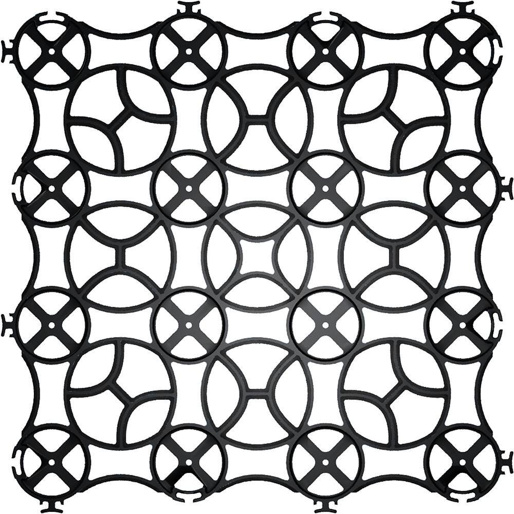GRAVALOCK PERMEABLE PAVER 22 in. x 22 in. x 1 in. Black Slim Grid Plastic Pavers (12-Pavers/40.5 sq. ft.) GRAVALOCK PERMEABLE PAVER 22 in. x 22 in. x 1 in. Black Slim Grid Plastic Pavers (12-Pavers/40.5 sq. ft.)