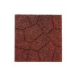 Vigoro 16 in. x 16 in. x 3/4 in. Black/Red Blended Dual-Sided Rubber Paver (60-Pack)