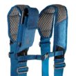 BUCKET BOSS 2-Bag Hybrid Suspension Rig Work Tool Belt with Suspenders in Blue