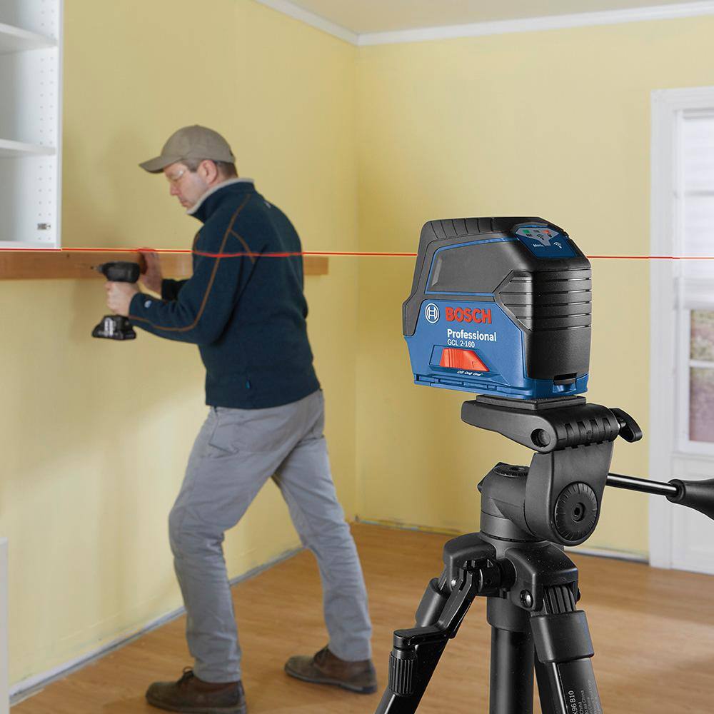 Bosch 65 ft. Cross Line Laser Level with Plumb Points Self Leveling includes Hard Carrying Case and Precision Mount Bosch 65 ft. Cross Line Laser Level with Plumb Points Self Leveling includes Hard Carrying Case and Precision Mount - Image 11