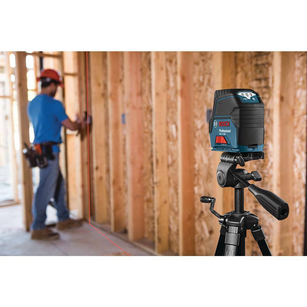Bosch 65 ft. Cross Line Laser Level with Plumb Points Self Leveling includes Hard Carrying Case and Precision Mount Bosch 65 ft. Cross Line Laser Level with Plumb Points Self Leveling includes Hard Carrying Case and Precision Mount - Image 6