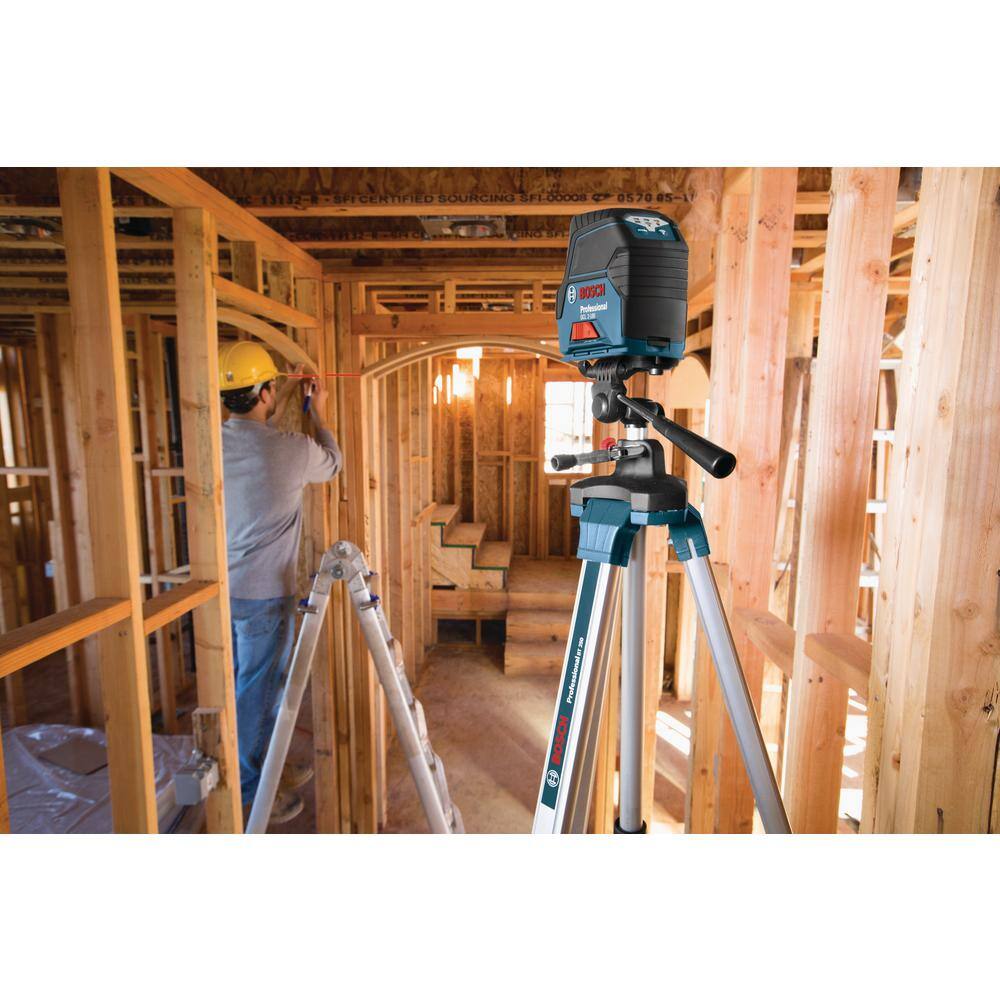 Bosch 65 ft. Cross Line Laser Level with Plumb Points Self Leveling includes Hard Carrying Case and Precision Mount Bosch 65 ft. Cross Line Laser Level with Plumb Points Self Leveling includes Hard Carrying Case and Precision Mount - Image 9
