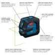 Bosch 100 ft. Green Self Leveling Line Laser Level with Li-Ion Battery, Adjustable L-Bracket Mount and Hard Carrying Case Bosch 100 ft. Green Self Leveling Line Laser Level with Li-Ion Battery, Adjustable L-Bracket Mount and Hard Carrying Case