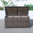 Feiman 273 Gal. Wicker Brown Steel Frame Deck Box