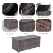 Feiman 273 Gal. Wicker Brown Steel Frame Deck Box