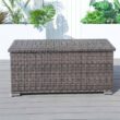 Feiman 273 Gal. Wicker Brown Steel Frame Deck Box