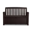 Keter Patio 60 Gal. Brown Resin Outdoor Storage Bench
