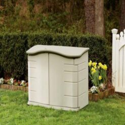 Rubbermaid 2 ft. 3 in. x 4 ft. 6 in. Horizontal Resin Storage Shed