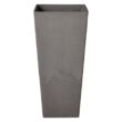 Arcadia Garden Products Contempo Tall Square 13 in. x 13 in. x 28 in. Cement PSW Pot