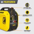Champion Power Equipment 2500-Watt Recoil Start Gasoline Powered Inverter Generator with CO Shield and Quiet Technology Champion Power Equipment 2500-Watt Recoil Start Gasoline Powered Inverter Generator with CO Shield and Quiet Technology