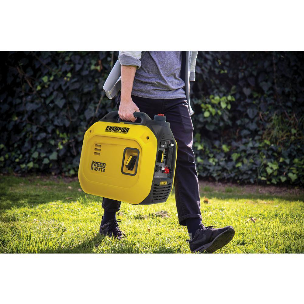 Champion Power Equipment 2500-Watt Recoil Start Gasoline Powered Inverter Generator with CO Shield and Quiet Technology Champion Power Equipment 2500-Watt Recoil Start Gasoline Powered Inverter Generator with CO Shield and Quiet Technology - Image 4