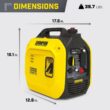 Champion Power Equipment 2500-Watt Recoil Start Gasoline Powered Inverter Generator with CO Shield and Quiet Technology Champion Power Equipment 2500-Watt Recoil Start Gasoline Powered Inverter Generator with CO Shield and Quiet Technology