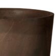 Arcadia Garden Products Contempo Tall Round 13 in. x 28 in. Chocolate Marble PSW Planter